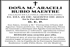 Mª Araceli Rubio Maestre